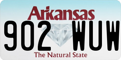 AR license plate 902WUW