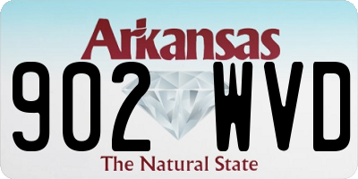 AR license plate 902WVD