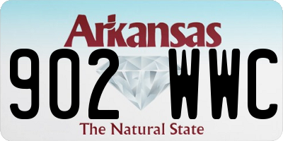 AR license plate 902WWC