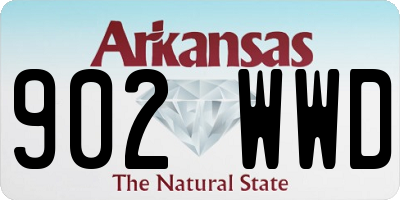 AR license plate 902WWD