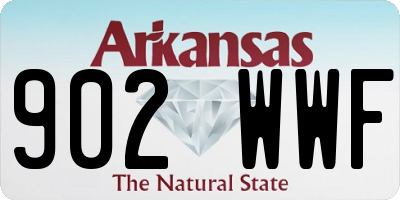 AR license plate 902WWF