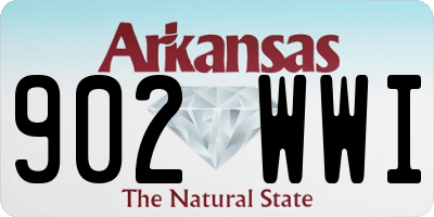 AR license plate 902WWI