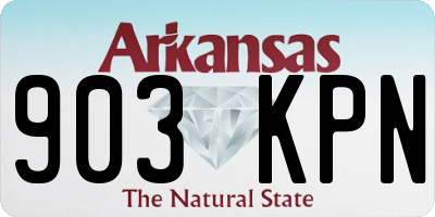 AR license plate 903KPN