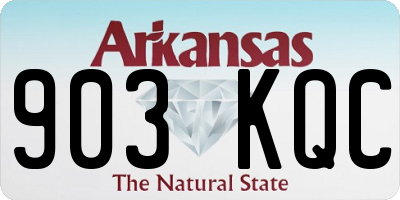 AR license plate 903KQC