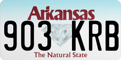 AR license plate 903KRB
