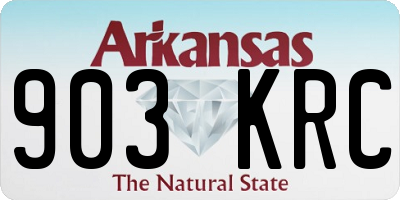 AR license plate 903KRC