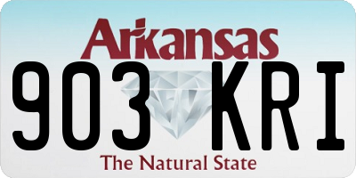 AR license plate 903KRI