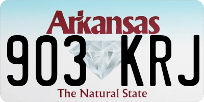 AR license plate 903KRJ