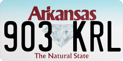 AR license plate 903KRL