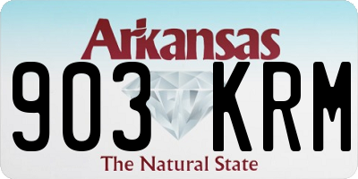 AR license plate 903KRM