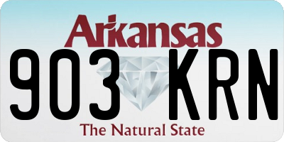 AR license plate 903KRN