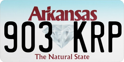 AR license plate 903KRP