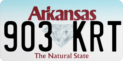 AR license plate 903KRT