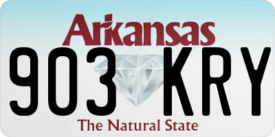 AR license plate 903KRY