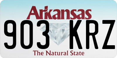 AR license plate 903KRZ