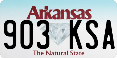 AR license plate 903KSA