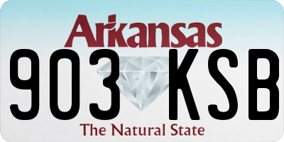 AR license plate 903KSB