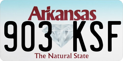 AR license plate 903KSF