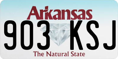 AR license plate 903KSJ