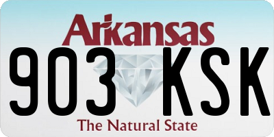AR license plate 903KSK