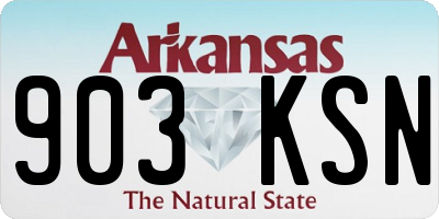 AR license plate 903KSN