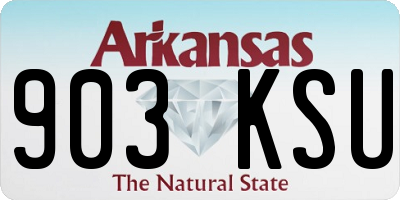 AR license plate 903KSU