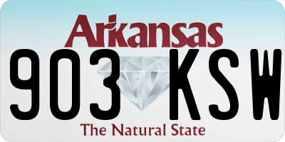 AR license plate 903KSW