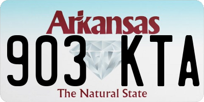AR license plate 903KTA