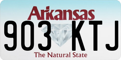 AR license plate 903KTJ
