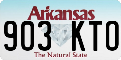 AR license plate 903KTO