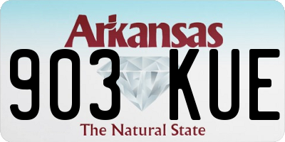 AR license plate 903KUE