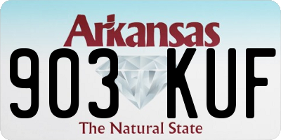 AR license plate 903KUF