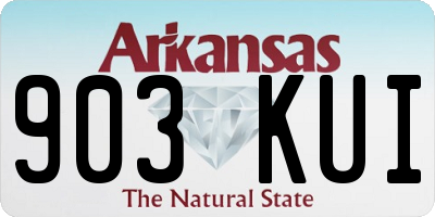 AR license plate 903KUI