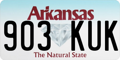 AR license plate 903KUK