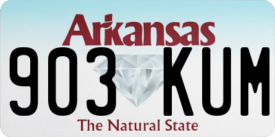 AR license plate 903KUM