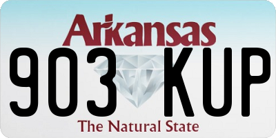 AR license plate 903KUP