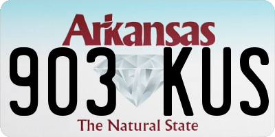AR license plate 903KUS
