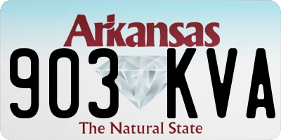 AR license plate 903KVA