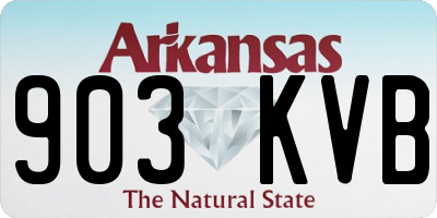 AR license plate 903KVB