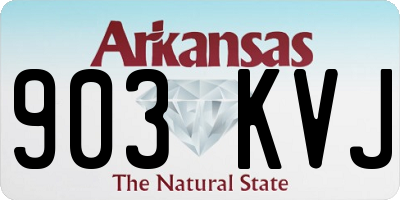 AR license plate 903KVJ