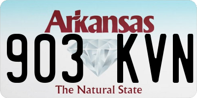 AR license plate 903KVN
