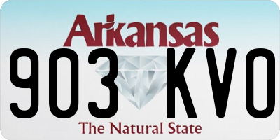 AR license plate 903KVO