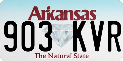 AR license plate 903KVR