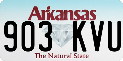 AR license plate 903KVU