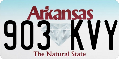 AR license plate 903KVY