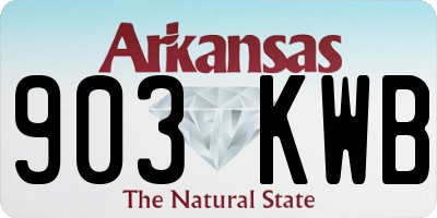 AR license plate 903KWB