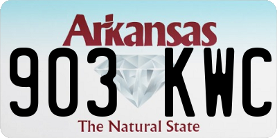 AR license plate 903KWC