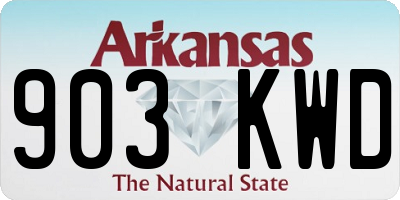 AR license plate 903KWD
