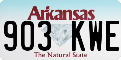 AR license plate 903KWE