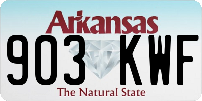 AR license plate 903KWF